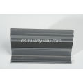 Perfiles de aluminio anodizado industrial de plata de plata de metal